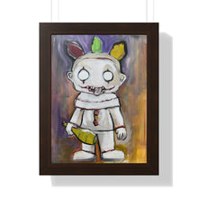 Load image into Gallery viewer, Twisted Clown by Brian Carter Framed Matte Print in Black Frame with Acrylic Cover