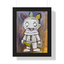 Load image into Gallery viewer, Twisted Clown by Brian Carter Framed Matte Print in Black Frame with Acrylic Cover