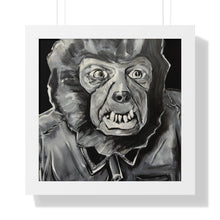 Load image into Gallery viewer, Latex Wolf Mask by Brian Carter Framed Matte Print in Black Frame with Acrylic Cover