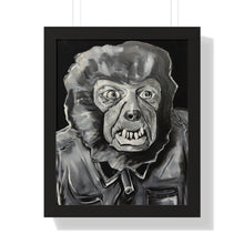 Load image into Gallery viewer, Latex Wolf Mask by Brian Carter Framed Matte Print in Black Frame with Acrylic Cover