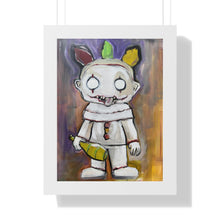 Load image into Gallery viewer, Twisted Clown by Brian Carter Framed Matte Print in Black Frame with Acrylic Cover