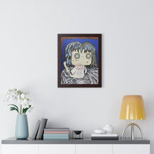 Load image into Gallery viewer, Bright Eyes by Brian Carter Framed Matte Print in Black Frame with Acrylic Cover