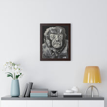 Load image into Gallery viewer, Latex Wolf Mask by Brian Carter Framed Matte Print in Black Frame with Acrylic Cover