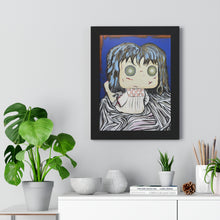 Load image into Gallery viewer, Bright Eyes by Brian Carter Framed Matte Print in Black Frame with Acrylic Cover