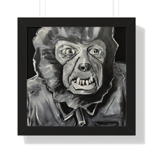 Load image into Gallery viewer, Latex Wolf Mask by Brian Carter Framed Matte Print in Black Frame with Acrylic Cover