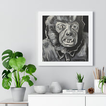 Load image into Gallery viewer, Latex Wolf Mask by Brian Carter Framed Matte Print in Black Frame with Acrylic Cover