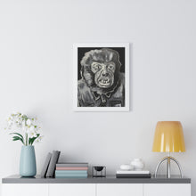 Load image into Gallery viewer, Latex Wolf Mask by Brian Carter Framed Matte Print in Black Frame with Acrylic Cover