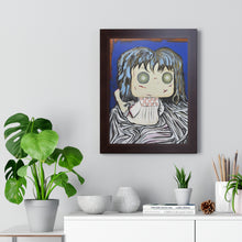 Load image into Gallery viewer, Bright Eyes by Brian Carter Framed Matte Print in Black Frame with Acrylic Cover