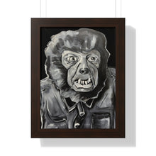 Load image into Gallery viewer, Latex Wolf Mask by Brian Carter Framed Matte Print in Black Frame with Acrylic Cover