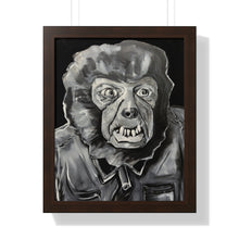 Load image into Gallery viewer, Latex Wolf Mask by Brian Carter Framed Matte Print in Black Frame with Acrylic Cover