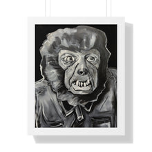 Load image into Gallery viewer, Latex Wolf Mask by Brian Carter Framed Matte Print in Black Frame with Acrylic Cover