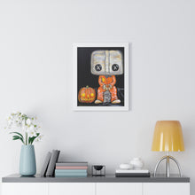 Load image into Gallery viewer, Halloween Spirit by Brian Carter Framed Matte Print in Black Frame with Acrylic Cover